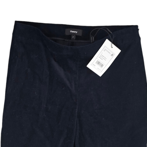 NWT Theory Oslo Navy Corduroy legging size 4 - Picture 7 of 8